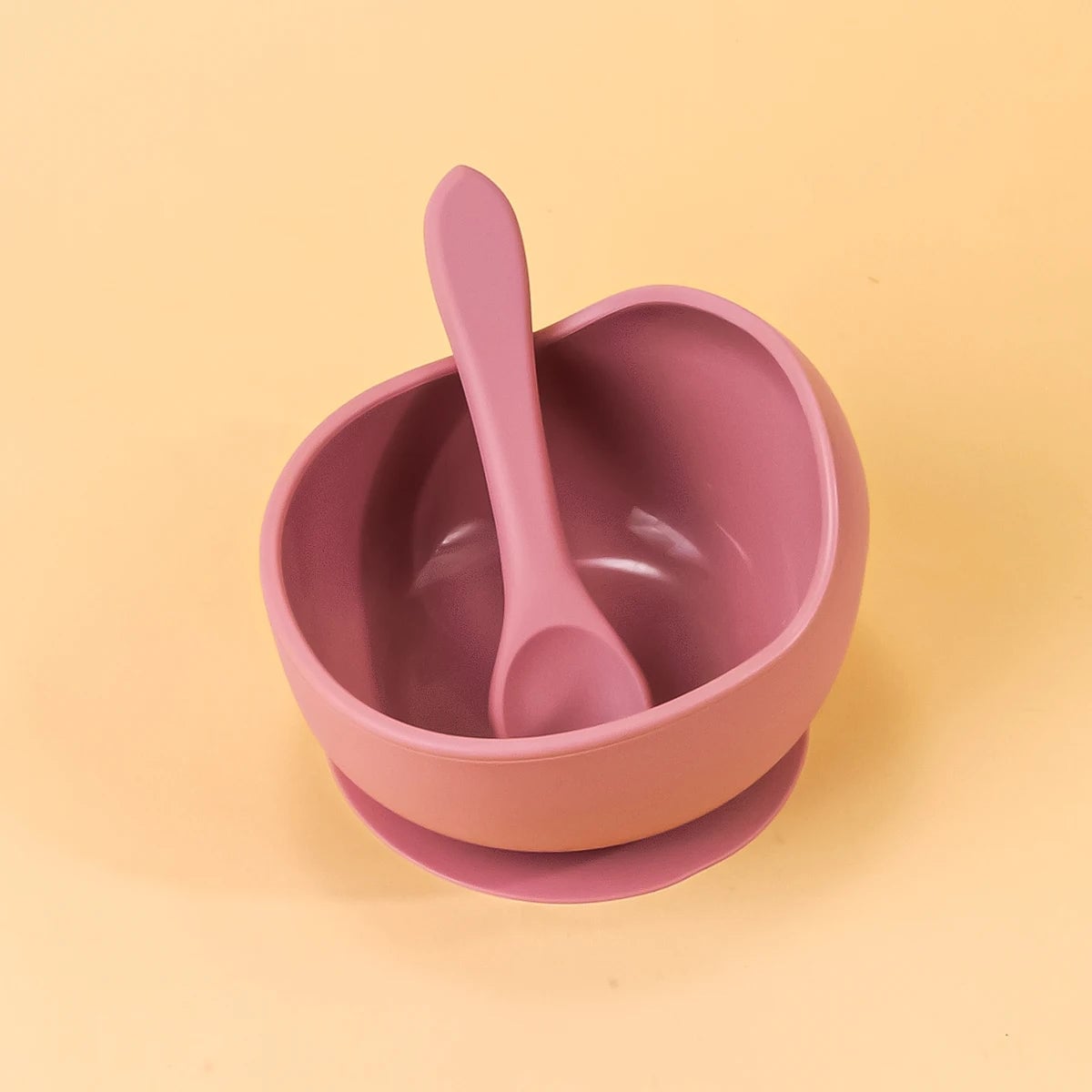 2PC Silicone Sucker Bowl Set - Baby Self-Feeding Training Bowls