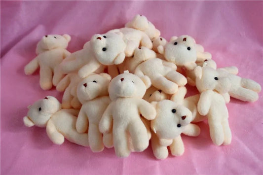 12CM Mini Teddy Bear Plush Toys - Soft Diamond Bears 1/5/10pcs Set