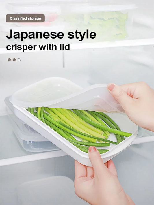 Airtight Food Storage Containers Set - Fresh Produce & Meat Crisper