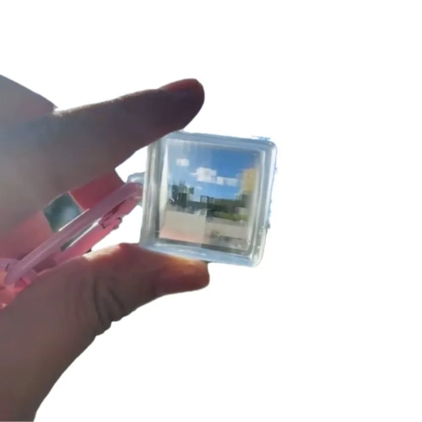 Transparent Acrylic Mosaic Photography Tool - Travel Memory Keychains
