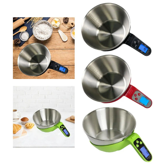 1G Precision Kitchen Food Scale with Bowl & Measuring Cup Set