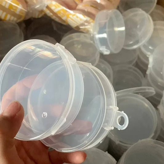 Double Layer Transparent Makeup Puff Storage Box - Dustproof Case