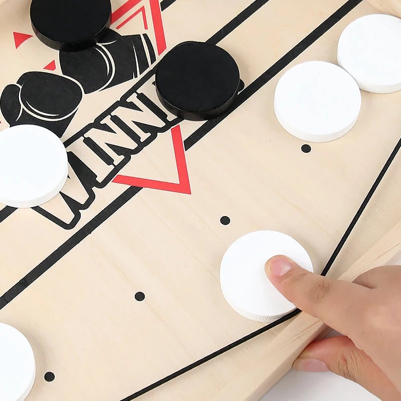Table Hockey Sling Puck Board Game - Fast-Paced Family Interactive