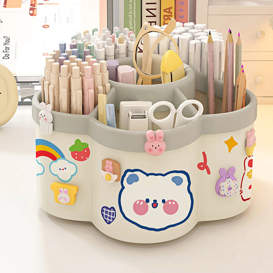 Rotating 360° Pen Holder Desk Organizer - Large Capacity Storage