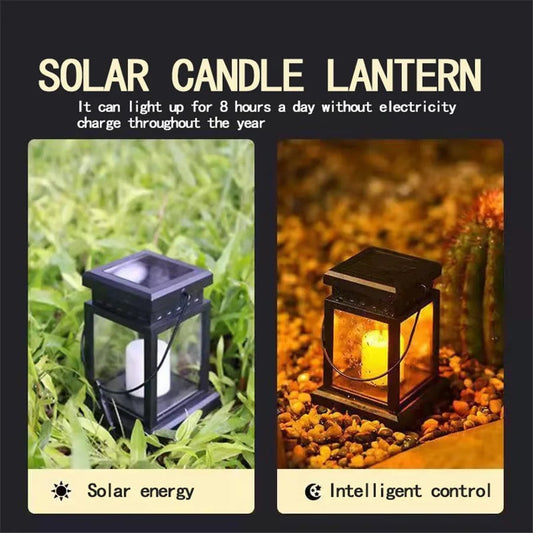 Solar LED Lantern Outdoor Garden Landscape Hanging Light Decor
