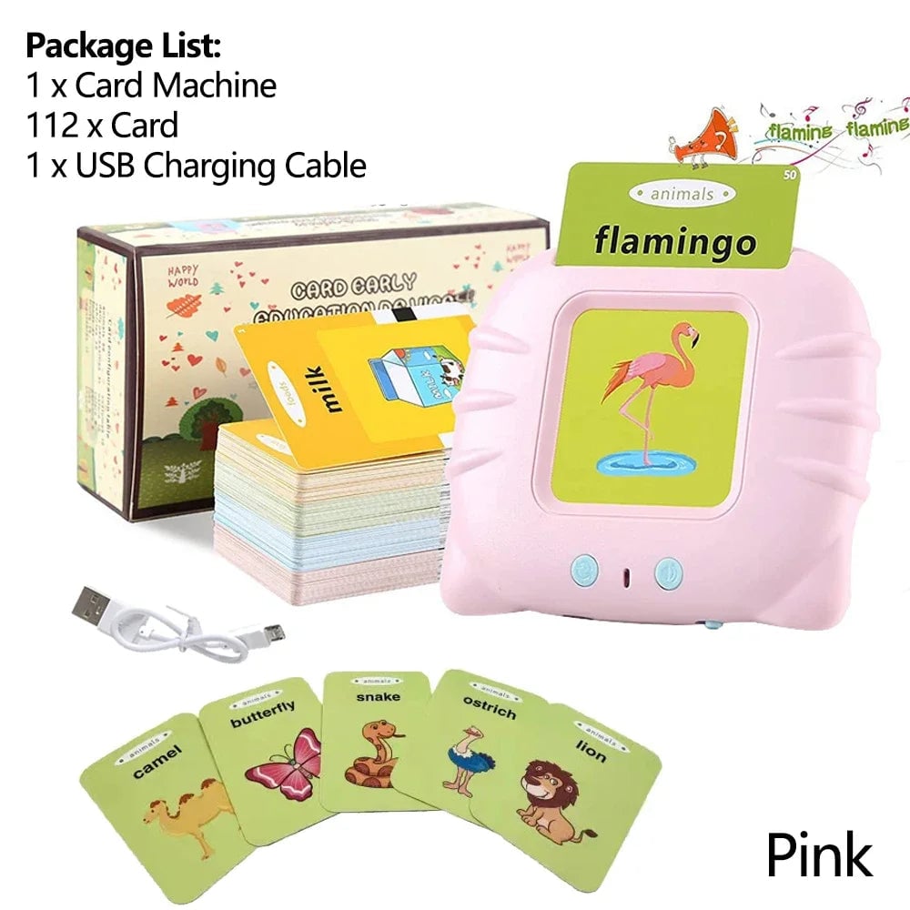 Electronic Talking Flash Cards - Audio Learning Toys for Kids