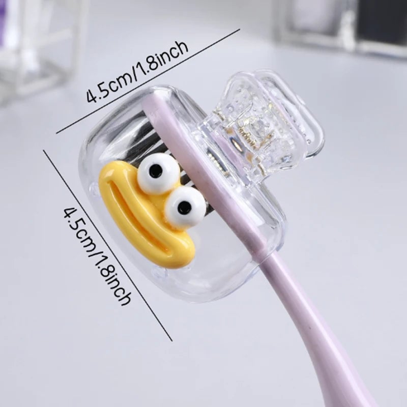 Mini Toothbrush Head Covers - Portable Protective Clips for Travel