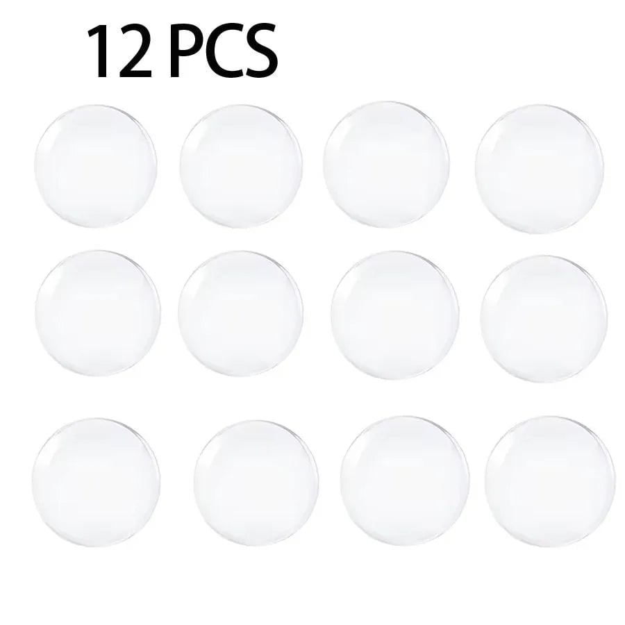 Clear Rubber Door Knob Wall Shield - Self-Adhesive Door Stopper Pad