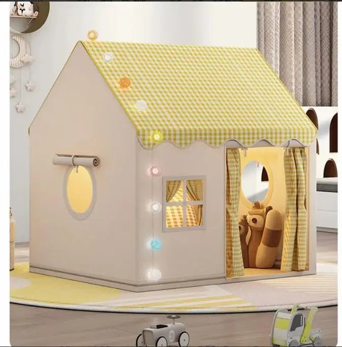Folding Castle Play Tent - Indoor Playhouse for Kids Boys Girls