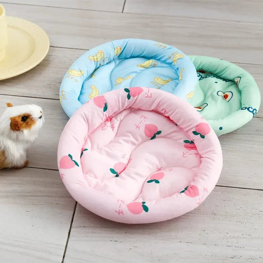Circular Soft Pet Sleep Mat - Small Animal Bed Pad Hamster Hedgehog