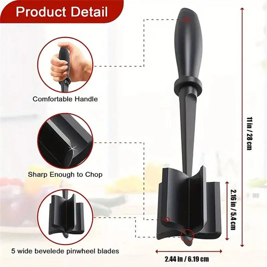 Heat Resistant Meat Chopper Shredder - Hamburger Ground Beef Smasher