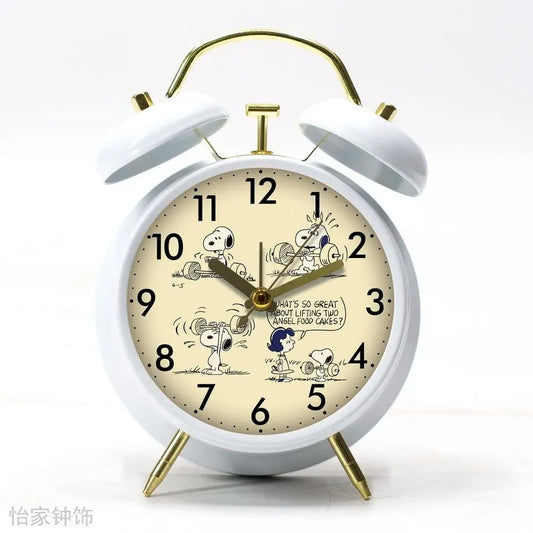 Silent Snoopy Cartoon Alarm Clock - Student Desktop Timepiece Gift