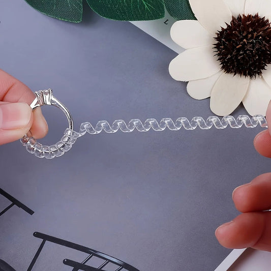 4pcs Invisible Spiral Ring Size Adjusters - Loose Ring Protection