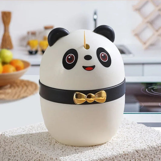 Panda Automatic Toothpick Dispenser - Cute Kitchen Storage Box