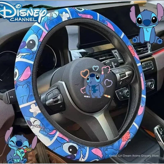 15 Inch Disney Stitch Steering Wheel Cover Universal Fit Kawaii