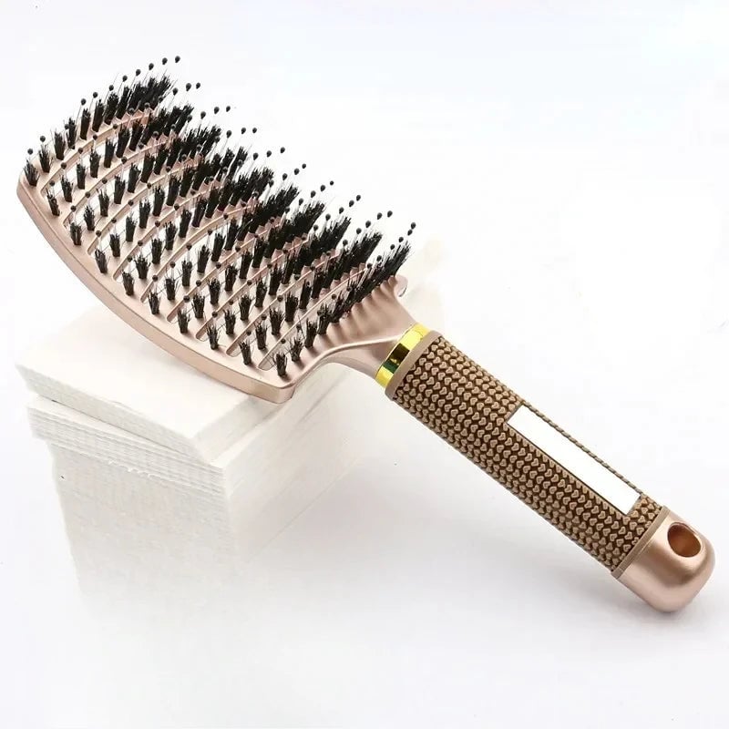 Detangling Hair Brush with Massage Bristles - Curly Hair & Wig Comb