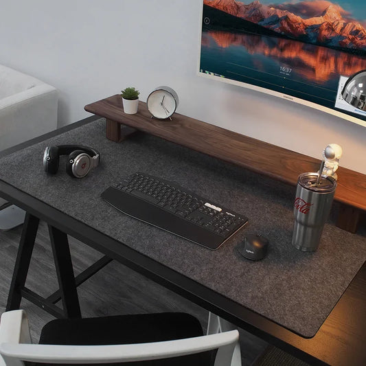 Large Wool Felt Desk Mat - Anti-Slip Computer Mouse Pad Gaming