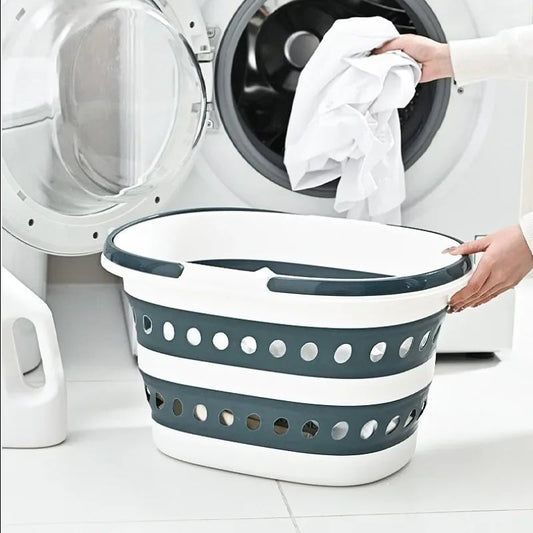 16L Collapsible Laundry Basket with Handles - Space-Saving Storage