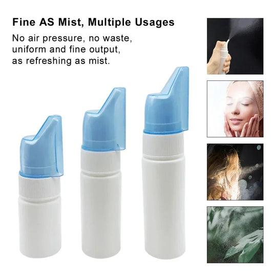 Portable Nasal Irrigator Spray Bottle - Fine Mist Atomizer 200ml