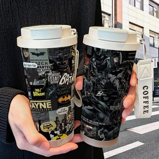 Batman Justice League Stainless Steel Thermos Mug Large Capacity