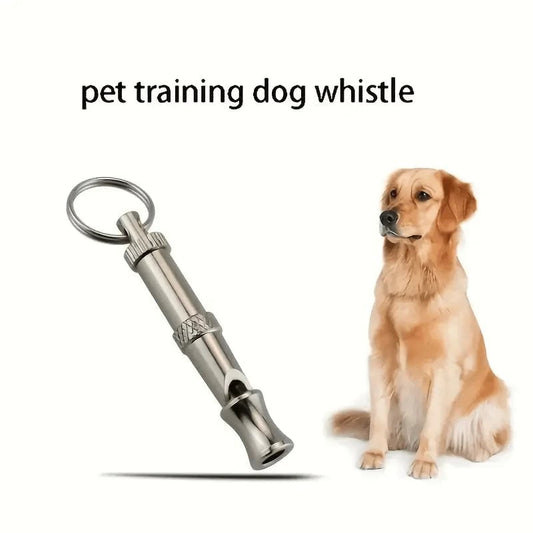 Adjustable Pitch Dog Whistle with Keychain - Professional Training