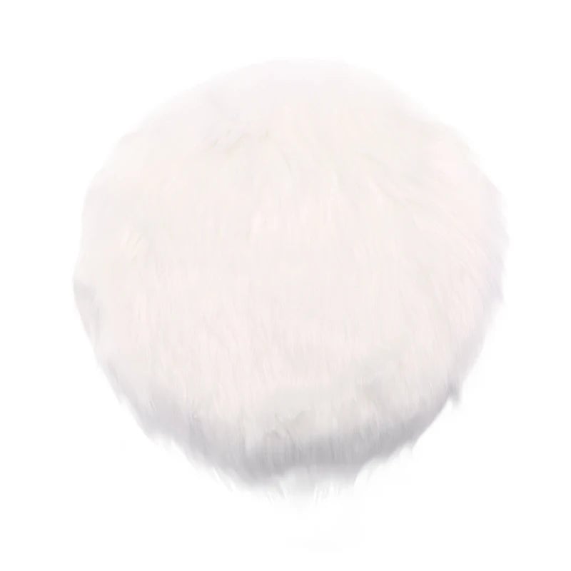 30cm Warm Wool Round Cushion Pad - Anti-Slip Dining Chair Mat