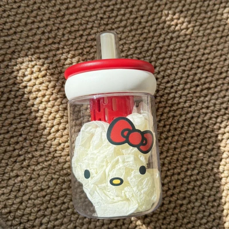 Large Hello Kitty Water Bottle 32oz with Straw - Sports Outdoor Cup
