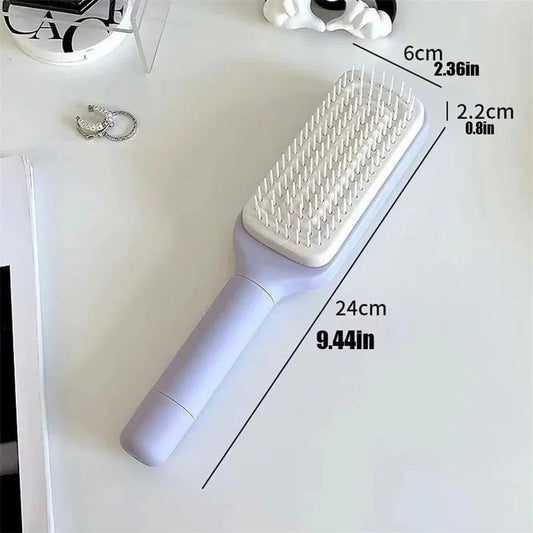 Self Cleaning Rotating Hairbrush Anti Static Massage Comb Auto
