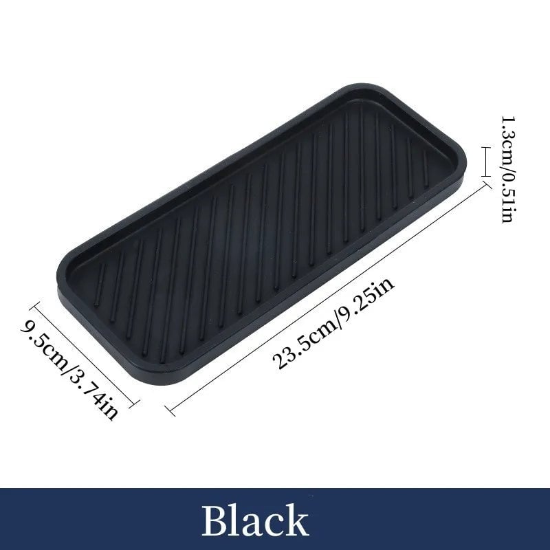 Silicone Drain Tray - Kitchen Sink Sponge Holder & Soap Dispenser