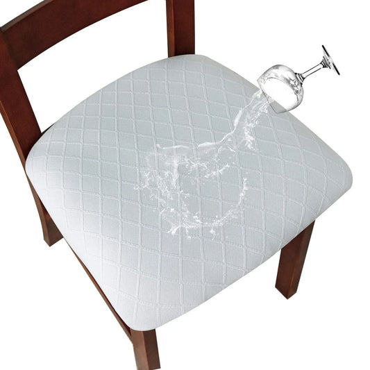Waterproof Elastic Dining Chair Seat Covers - Removable Washable