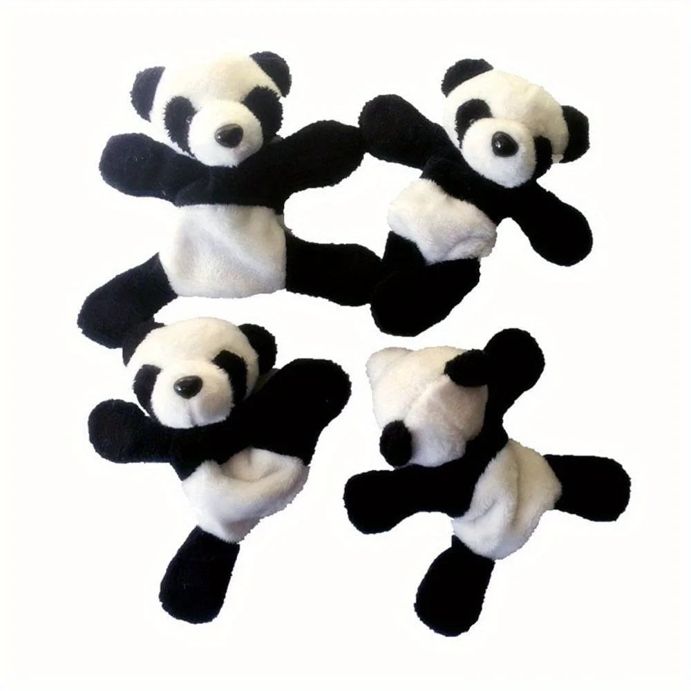 Soft Plush Panda Magnet - Oval Fabric Whiteboard Fridge Organizer
