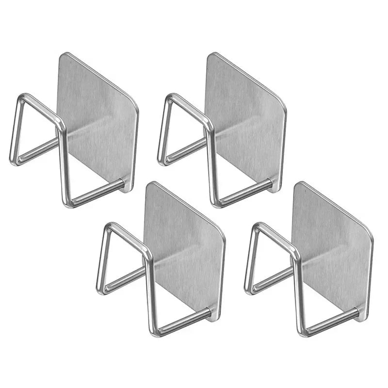 Wall Mounted Stainless Steel Kitchen Storage Rack - Pot Cover & Board