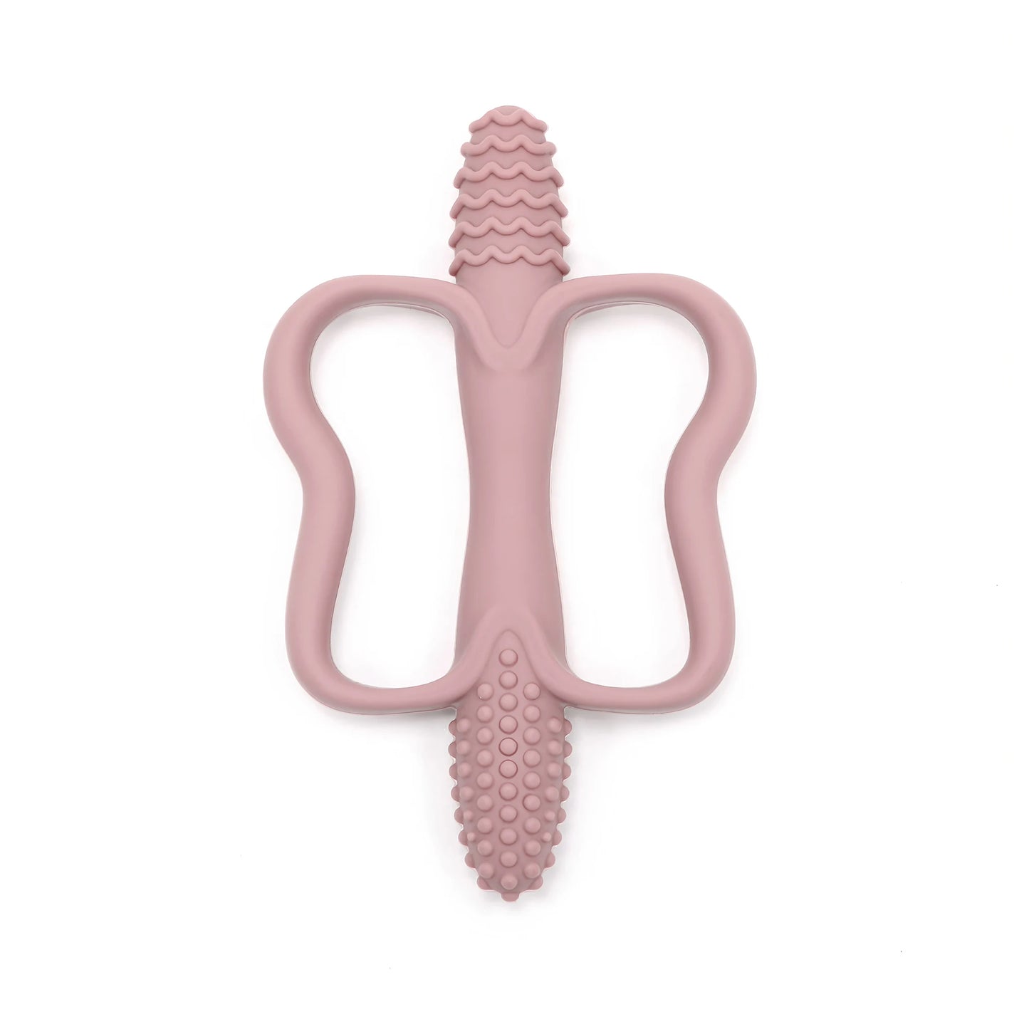 Food Grade Silicone Baby Teething Toys Easy Grip 0-6-12 Months
