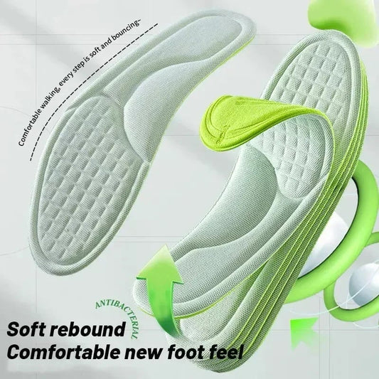 Memory Foam Orthopedic Insoles 10pk - Deodorizing Antibacterial