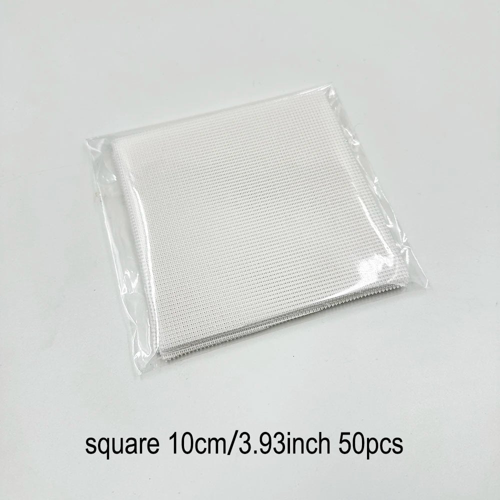 Bonsai Pot Mesh Sheets 100pcs - White Drainage Net Bottom Covers
