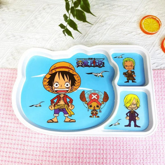 One Piece Luffy 3pc Portable Travel Cutlery Set Dinnerware Kit