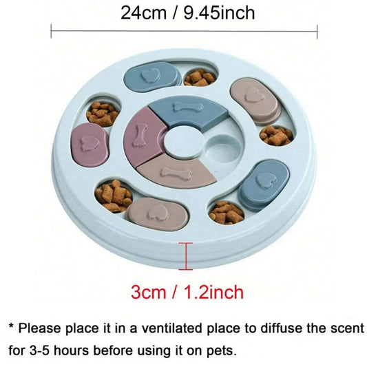Interactive Dog Puzzle Feeder Slow Feeding Educational Treat Toy