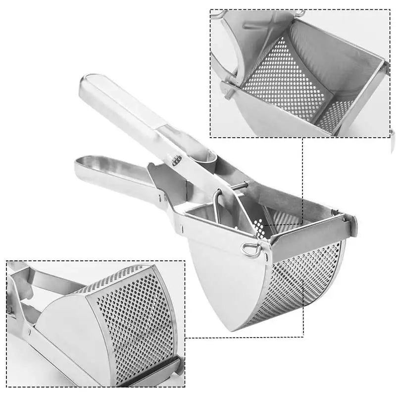 Heavy Duty Stainless Steel Potato Ricer Masher - Extra Large