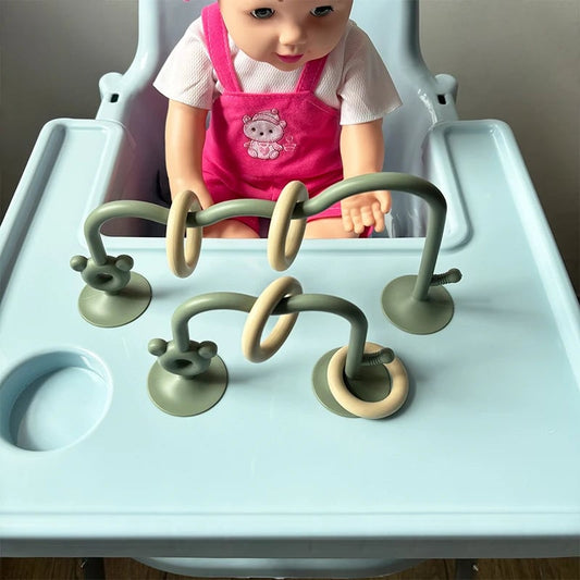 Silicone Baby Bead Puzzle Toy - Early Education Learning Game