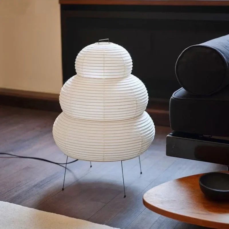 LED Modern Table Lamp Minimalist Hand Cradle Xuan Paper Design