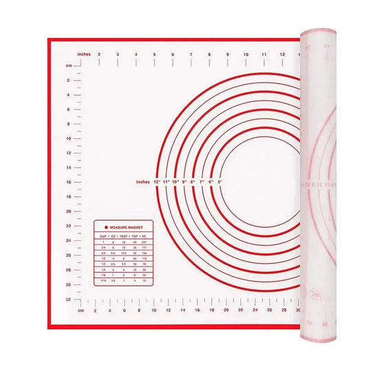 Silicone Non-Stick Baking Mat - Pizza Dough Kneading Pad Kitchen