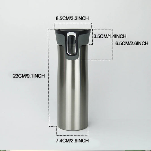 SUS 304 Stainless Steel Vacuum Insulated Travel Coffee Mug Spill-Proof