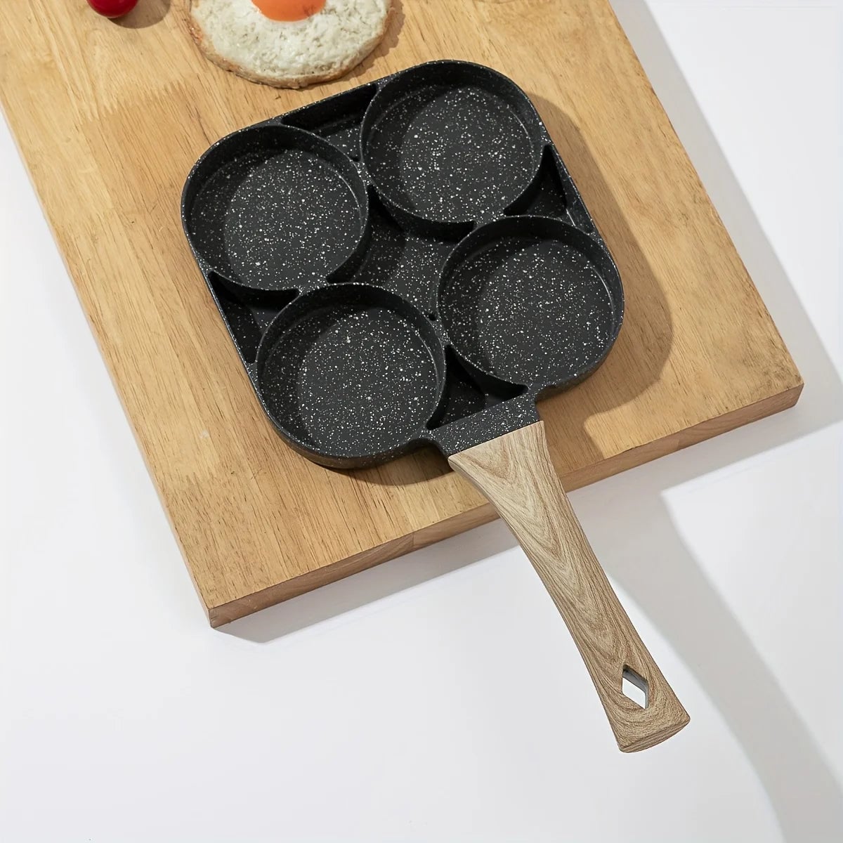 Medical Stone 4-Hole Non-Stick Omelette Pan - Egg Dumpling Frying Pan