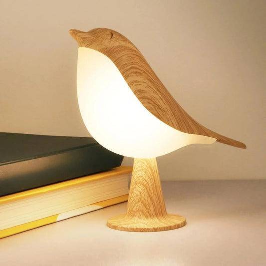 Bird Desk Lamp Cordless Touch Sensor 3 Color Temperature Night Light