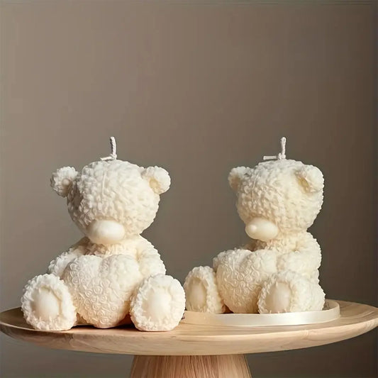 Hug Heart Bear Silicone Mold for Candle Resin Gypsum DIY Crafting