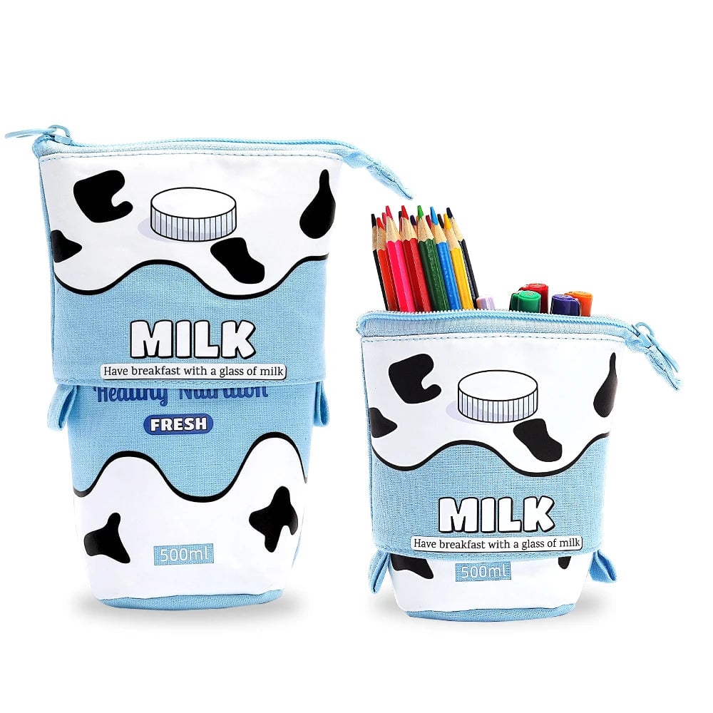 Telescopic Standing Pencil Case - Kawaii Spacious Portable Holder