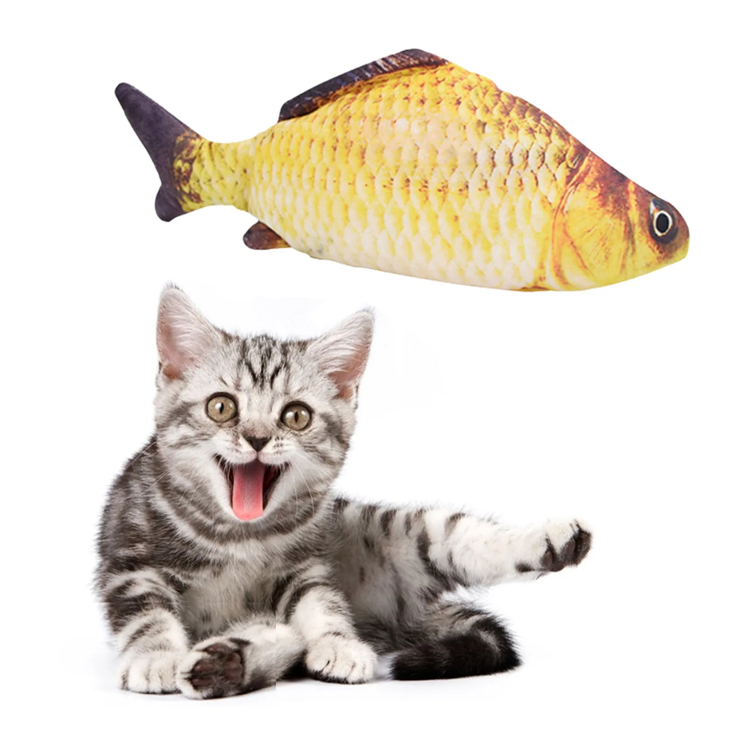 USB Rechargeable Interactive Fish Cat Toy - Realistic Floppy Motion