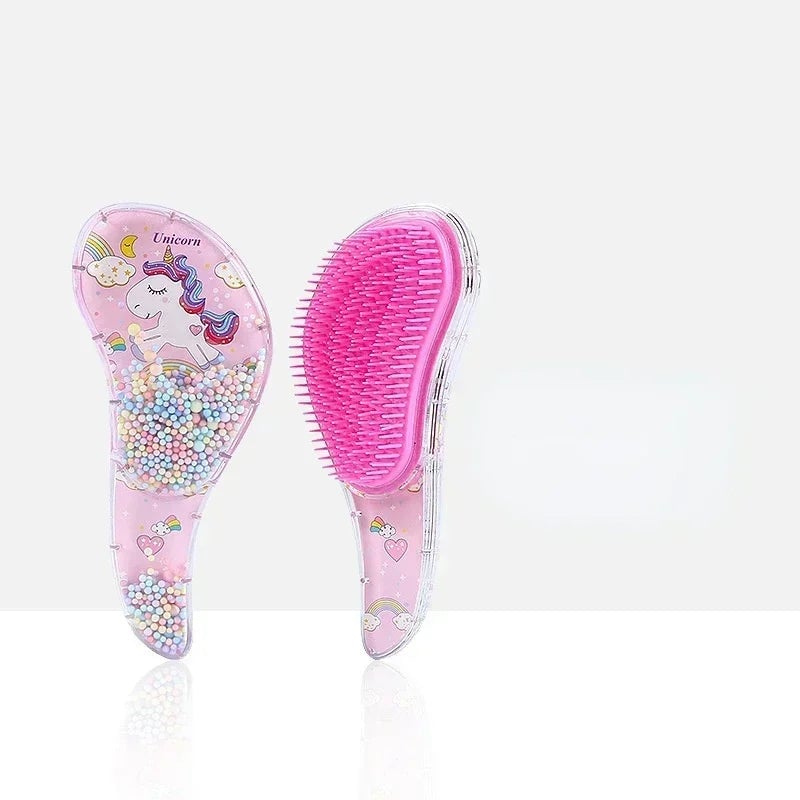 Anti Static Massage Unicorn Hair Brush - Tangle Detangle