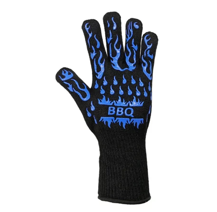 800°F Heat Resistant Oven Gloves - Fireproof BBQ Baking Mitts