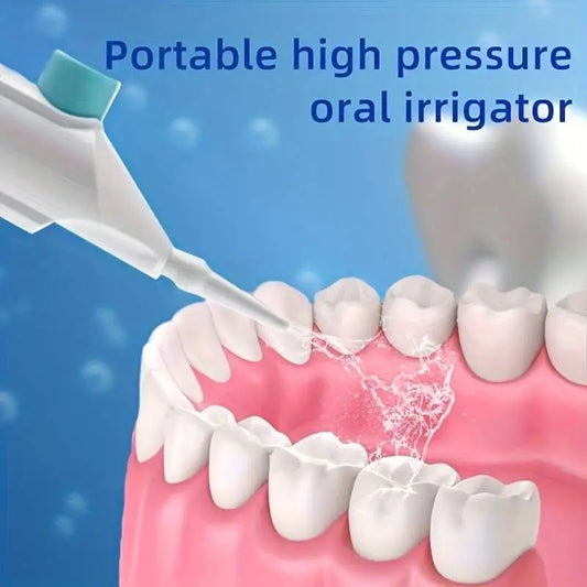 Portable High Pressure Water Dental Irrigator Manual Teeth Cleaning
